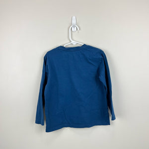 Crewcuts Long Sleeve Blue Pocket Tee 4-5