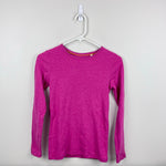 Load image into Gallery viewer, Mini Boden Supersoft Pointelle Long Sleeve T-Shirt Pink 11-12

