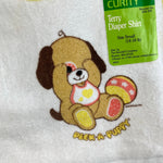 Load image into Gallery viewer, Vintage Curity Peek-A-Puppy Terry Diaper Shirt Set Small NWT

