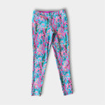 Load image into Gallery viewer, Lilly Pulitzer Luxletic Girls Mini Weekender Legging Multi Seaweed Samba XL 12-14
