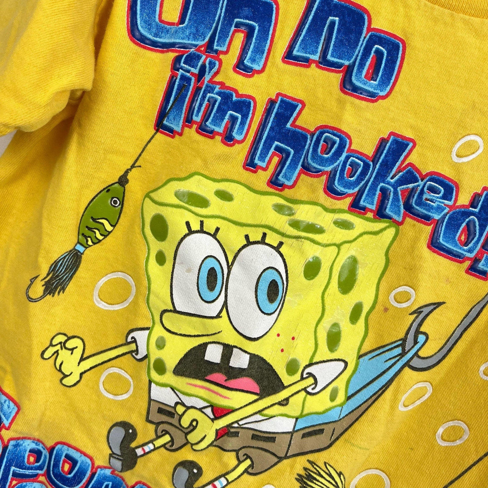 Vintage Spongebob Squarepants Yellow Tee Small