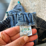 Load image into Gallery viewer, Vintage Happy Kids Blue Jean Bow Suspender Overalls 4T
