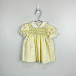 Load image into Gallery viewer, Vintage Polly Flinders Smocked Yellow Dress 24 Months
