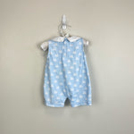 Load image into Gallery viewer, Kissy Kissy Blue Bunny Rabbit Pima Cotton Shortie 9 Months
