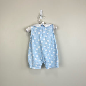 Kissy Kissy Blue Bunny Rabbit Pima Cotton Shortie 9 Months