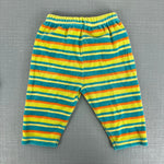 Load image into Gallery viewer, Vintage Y2K Le Top Zoo Friends Stripe Polka Dot Velour Outfit 3 Months
