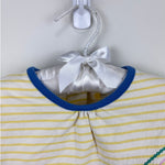 Load image into Gallery viewer, Mini Boden Yellow Striped Rainbow Applique Tunic 2-3
