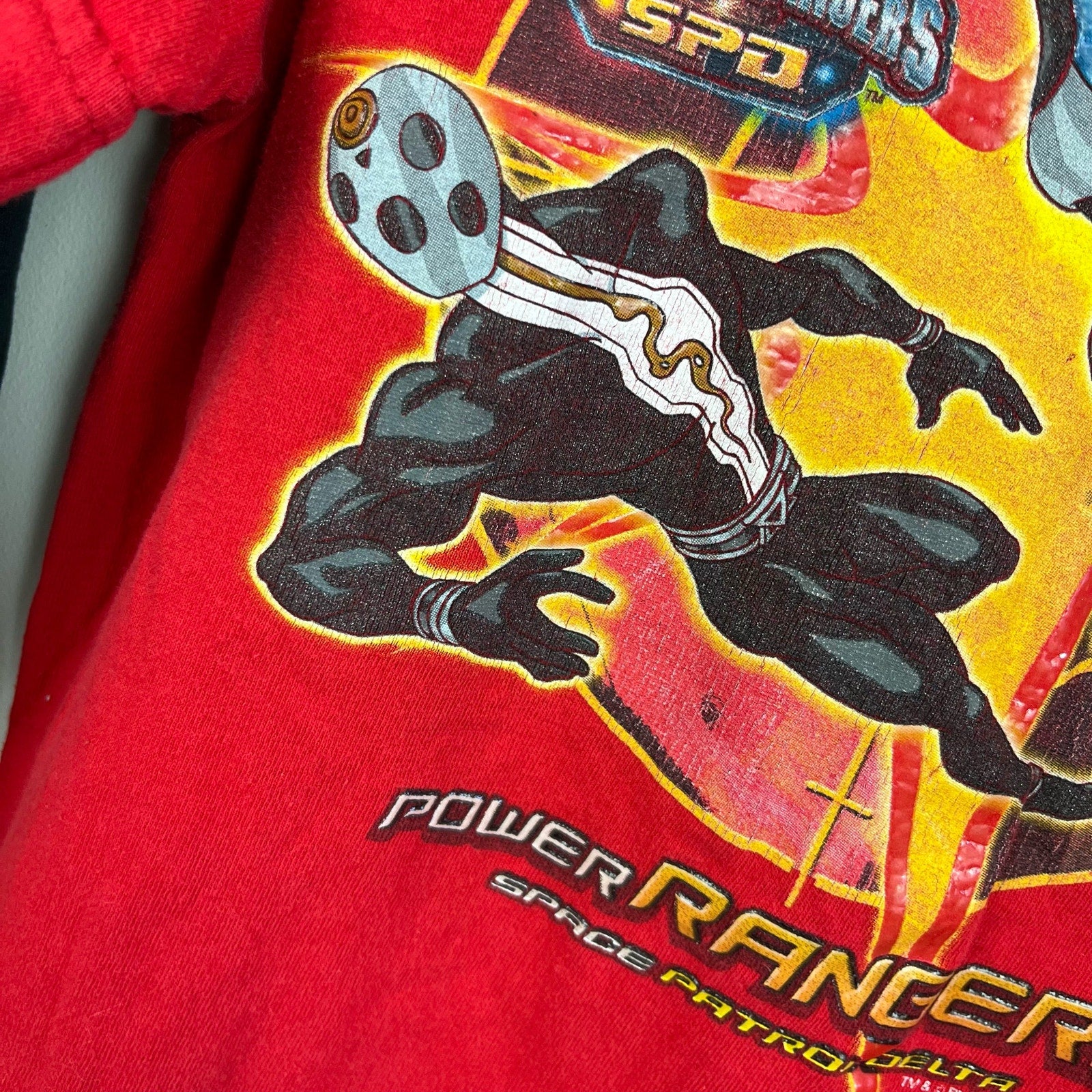 Vintage Power Rangers Long Sleeve Red Tee Medium