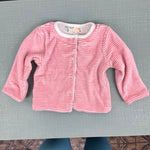 Load image into Gallery viewer, Mini Boden Cosy Velour Reversible Jacket &amp; Pants Set Pink/Ivory Ducks 3-6 Months
