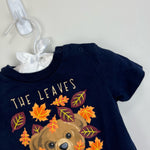 Load image into Gallery viewer, Ralph Lauren Navy Blue Fall Bear Tee 9 Months
