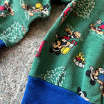 Load image into Gallery viewer, Vintage Mickey's Stuff for Kids Green Camping Sweatsuit 3T USA
