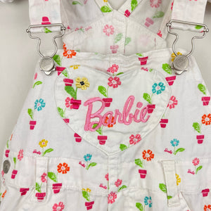 Vintage Barbie Flower Overalls 3T