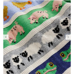 Load image into Gallery viewer, Mini Boden All Over Fair Isle Sweater Easter Farm Animals 7-8
