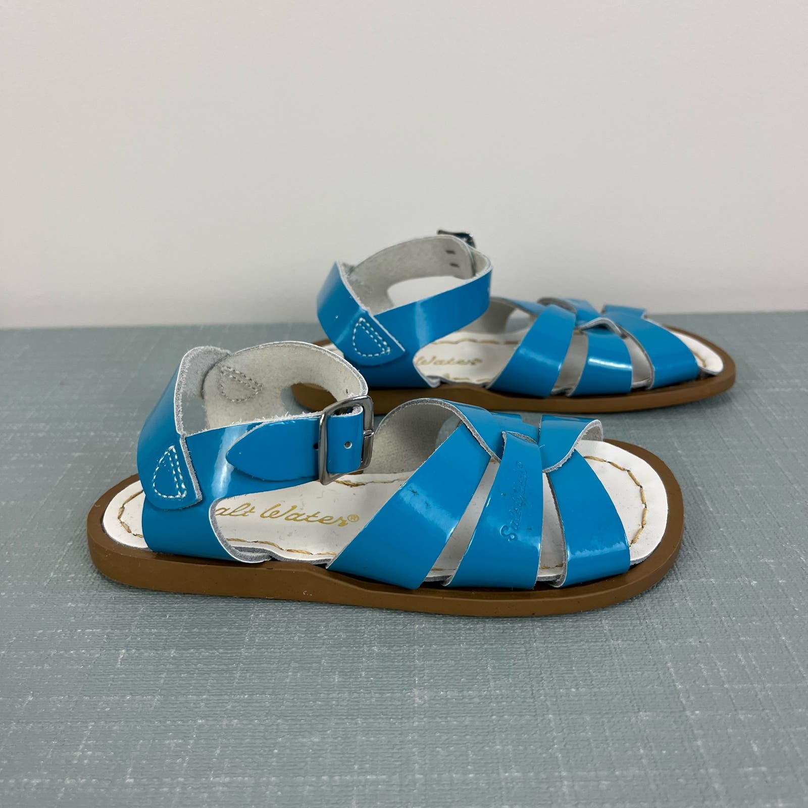 Saltwater Original Girls Blue Sandals 9