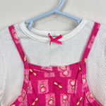 Load image into Gallery viewer, Vintage Healthtex Pink Floral Layered Tank Top T-Shirt Dress 5T
