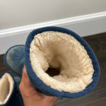 Load image into Gallery viewer, Ugg Australia K Lil Sunshine Side Zip Navy Blue Boots 12
