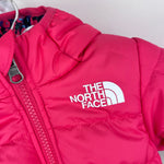 Load image into Gallery viewer, The North Face Girls Reversible Perrito Jacket Pink Floral 0-3 Months
