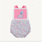 Load image into Gallery viewer, The Beaufort Bonnet Company Sally Sunsuit Briar Patch Petals Dog Applique 2T NWT

