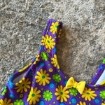 Load image into Gallery viewer, Vintage Carters Purple Floral Bathing Suit 12 Months

