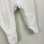 Load image into Gallery viewer, Vintage Carter's Baby's First Christmas Ruffle Footie Medium 12-18 lbs
