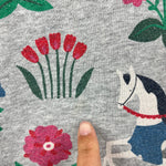 Load image into Gallery viewer, Mini Boden Cosy Printed Sweatshirt Dress Gray Fairy Tale 7-8
