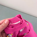 Load image into Gallery viewer, Vintage Basics Basics by City Kids Pink Clown Overalls Set 3-6 Months
