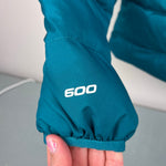 Load image into Gallery viewer, The North Face Girls Printed Down Reversible Hooded Jacket M 10
