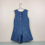 Load image into Gallery viewer, Vintage 90s Looney Tunes Tweety Bird Cheer Denim Jumper Dress 6 USA
