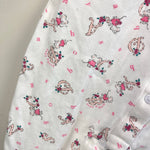 Load image into Gallery viewer, Vintage OshKosh B'gosh Pink White Alphabet Mouse Footie Coverall 6-9 Months
