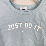 Load image into Gallery viewer, Nike Sportswear Just Do It Short Sleeve Crop Blue T-Shirt L
