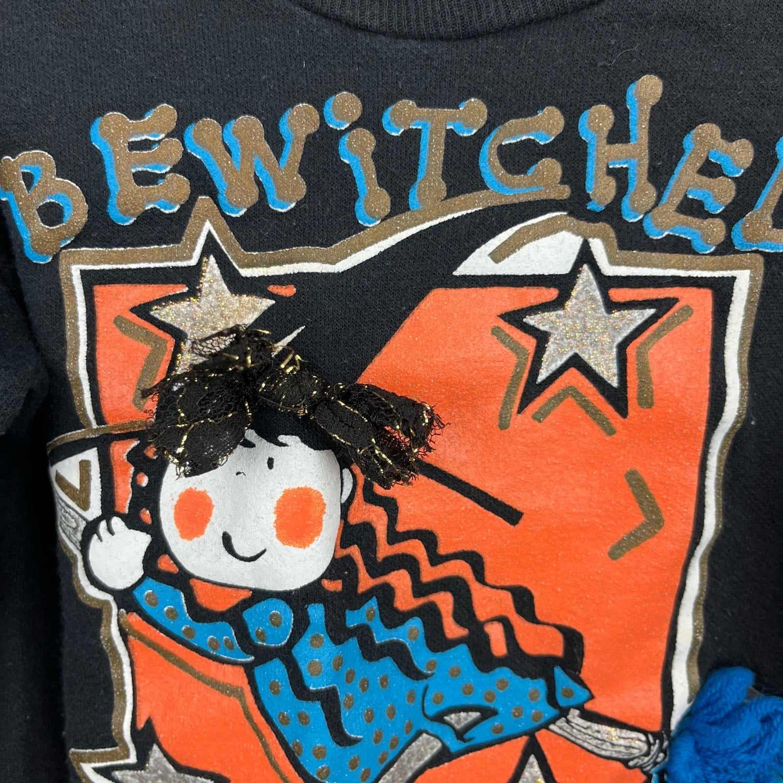 Vintage Totally Me Bewitched Halloween Sweatshirt 4T USA