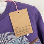 Load image into Gallery viewer, Mini Boden Kids' Long Sleeve Glow Superstitch T-Shirt Loganberry Bat 3-4 NWT
