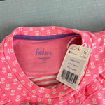 Load image into Gallery viewer, Mini Boden Frill Sweatshirt Crab Apple Pink Floral 9-10 NWT
