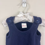 Load image into Gallery viewer, Hanna Andersson Baby French Terry Overalls Navy Blue 60 cm 3-6
