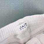 Load image into Gallery viewer, Janie and Jack White Flower Embroidered Jeans 3-6 Months
