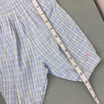 Load image into Gallery viewer, Vintage Gymboree Blue Plaid Flower Overalls Layette 0-3 Months
