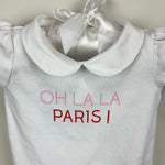 Load image into Gallery viewer, Jacadi Oh La La Paris! White Bodysuit 1 Month
