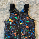 Load image into Gallery viewer, Burton Maven Toddler Bib Snow Pants Monster Print 2T
