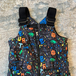 Burton Maven Toddler Bib Snow Pants Monster Print 2T