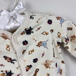 Load image into Gallery viewer, Ralph Lauren Christmas Nutcracker Ballet Bear Cotton Jersey Footed Coverall Newborn
