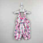 Load image into Gallery viewer, Vintage OshKosh B'Gosh Pink Striped Floral Overalls 3-6 Months USA
