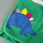 Load image into Gallery viewer, Mini Boden Girls Jersey Applique Dinosaur Shorts 6
