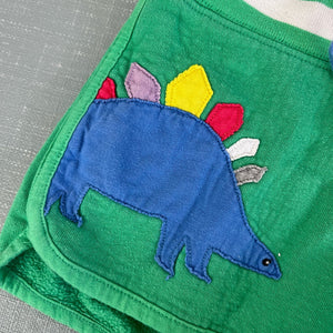 Mini Boden Girls Jersey Applique Dinosaur Shorts 6