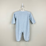 Load image into Gallery viewer, Kissy Kissy Blue Stripe Footie 9 Months
