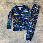 Load image into Gallery viewer, Hanna Andersson Polar Express Holiday Long John Pajamas 100 cm 4T
