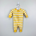 Load image into Gallery viewer, Hanna Andersson Yellow Striped Pajamas 50 cm 0-3 Months
