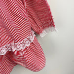 Load image into Gallery viewer, Vintage Winnie the Pooh Red White Striped Pinafore Dress 3T USA
