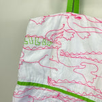 Load image into Gallery viewer, Lilly Pulitzer Girls Little Franco Dress Hotty Pink Alligator Grrrowl Embroidered 8
