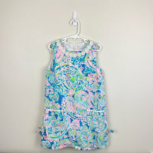 Lilly Pulitzer Little Lilly Classic Shift Dress Multi Dream Team 8