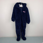 Load image into Gallery viewer, Vineyard Vines Baby Teddy Hooded Bunting Nautical Navy 12-18 Months
